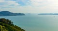 Beautiful Phuket view from Khao-Khad Views Tower, enjoy the 360-degree view such as Chalong bay, Panwa cape, Sire island, Bon isl Royalty Free Stock Photo