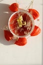 Beautiful physalis on a light background Royalty Free Stock Photo