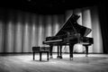 Beautiful piano in concert hall Royalty Free Stock Photo