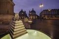 The beautiful Piazza del Popolo People`s Square in Roma Royalty Free Stock Photo