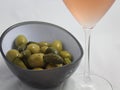 Beautiful pickle olives with good flavor and color Royalty Free Stock Photo