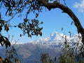 A beautiful picture of Annapurna Peaks, Poon Hill, Nepal Royalty Free Stock Photo