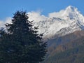 A beautiful picture of Annapurna Peaks, Poon Hill, Nepal Royalty Free Stock Photo