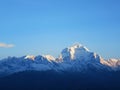 A beautiful picture of Annapurna Peaks, Poon Hill, Nepal Royalty Free Stock Photo