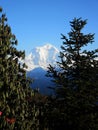 A beautiful picture of Annapurna Peaks, Poon Hill, Nepal Royalty Free Stock Photo