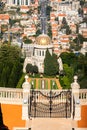 A beautiful picture of the Bahai Gardens in Haifa Israel. Jerusalem, Israel, November 2019