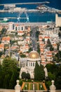 A beautiful picture of the Bahai Gardens in Haifa Israel. Jerusalem, Israel, November 2019