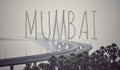 Bandra worli sealink with creative Mumbai text