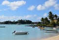 Beautiful picture of an idyllic beach in the Indian Ocean. Beautiful colors, looking for holidays, this is the place.