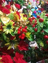 Beautiful picture of lots of flowers and fruits in different colours for happiness