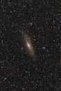 Beautiful Picture of M31 Andromeda Galaxy. Image was captured in my backyard observatory. Royalty Free Stock Photo