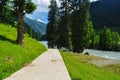 Mountains, forests and lake in Azad jammu and kashmir Royalty Free Stock Photo