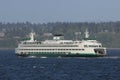 Beautiful picture of the MV Puyallup sailing to Edmonds Royalty Free Stock Photo