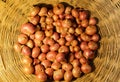 Beautiful picture of Onion on the basket. Royalty Free Stock Photo