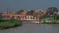 beautiful picture of ram bridge in haridwar Royalty Free Stock Photo