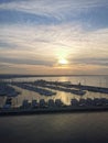 Beautiful picture of Rimini& x27;s harbour Royalty Free Stock Photo