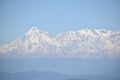 Beautiful picture of snow mountain, Uttarakhand India - February 16 2021 Royalty Free Stock Photo