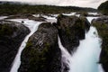 Water falls in the Petrohue river