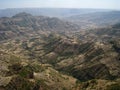 Beautiful landscape of Burga canyon in central Ethiopia. Royalty Free Stock Photo