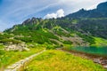 Beautiful picturesque Tatry Mountains and Lake