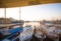 Picturesque view of Kyrenia harbour in Cyprus