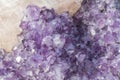 Beautiful piece of Amethyst and Quartz Royalty Free Stock Photo