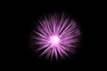 Beautiful pink big bang science object with glowing core