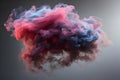 Beautiful pink and blue dual tone dense smoke art background