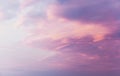 Pink clouds on blue sunset sky Royalty Free Stock Photo