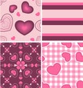 Beautiful pink color pattern combo Royalty Free Stock Photo