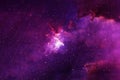 Beautiful pink galaxy. Elements of this image were furnished by NASA