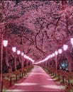 Beautiful pink park Natureza Royalty Free Stock Photo