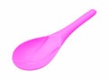 Beautiful pink plastic melamine ladle or spoon Royalty Free Stock Photo