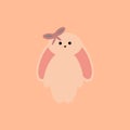 Cute pink bunny for Easter