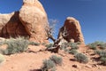 Sandstone Rock Formations, Arches National Park Moab Utah USA Royalty Free Stock Photo