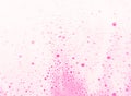 Beautiful pink soap bubbles background, orange and white foam bubble texture