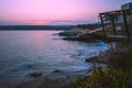 Beautiful pink sunrise over La Jolla Cove in San Diego, California Royalty Free Stock Photo