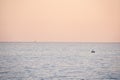 Beautiful pink sunset over the sea. Sochi, Russia Royalty Free Stock Photo