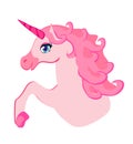 beautiful pink Unicorn. Royalty Free Stock Photo