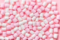 Beautiful pink and white sweet marshmallow like background, fest