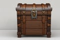 Beautiful Pirate Chest on a light background.