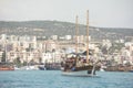 Beautiful pirate cruise ship in Turkey