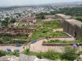 Beautiful place in Golconda fort with rock construction