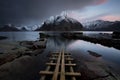 Lofoten fjord, Norway Royalty Free Stock Photo