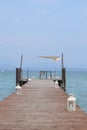 Beautiful place relax time Garda lake Italy Europe Royalty Free Stock Photo