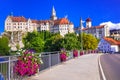 Beautiful places and castles of Germany - pictorial Sigmaringen Royalty Free Stock Photo