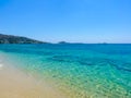 Beautiful Plaka beach in Naxos Island Royalty Free Stock Photo