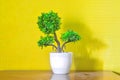 a beautiful plastic plants for living room decoration