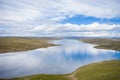 Beautiful plateau lake and reflection Royalty Free Stock Photo