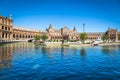 Beautiful Plaza de Espana, Sevilla, Spain Royalty Free Stock Photo